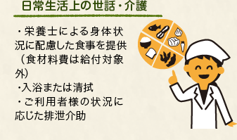 日常生活上の世話・介護